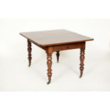 VICTORIAN MAHOGANY EXTENDING DINING TABL