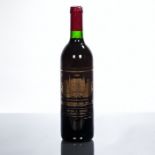 CHATEAU PALMER 1989
A.C. Margaux Medoc. 75cl, 12% volume.
 CONDITION REPORT: Good.