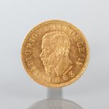 GOLD TWENTY LIRE COIN