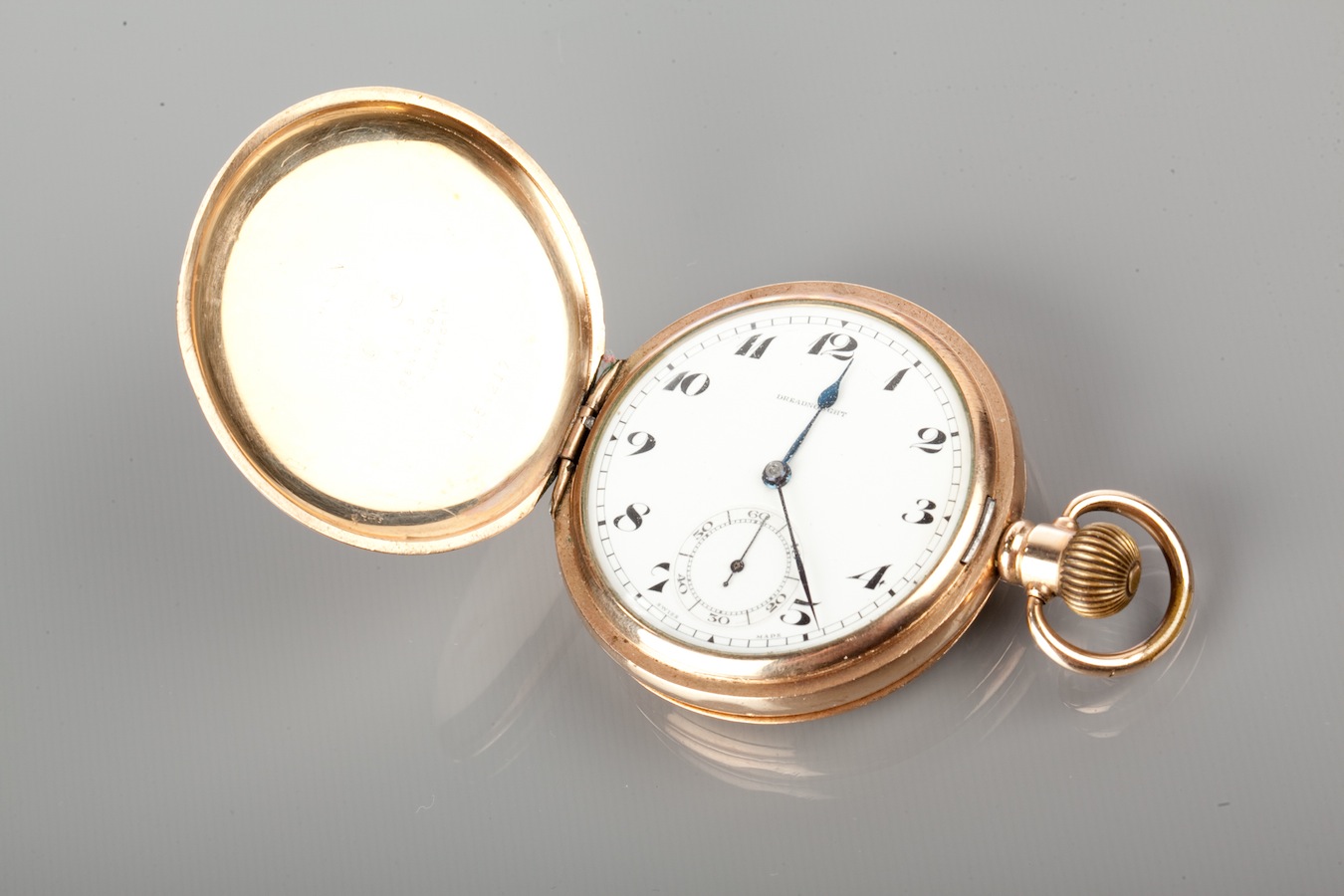 GOLD PLATED FULL HUNTER POCKET WATCH