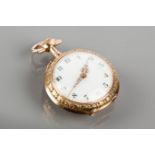 LADY'S GOLD FOB WATCH
the dial with Ara