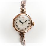 LADY'S NINE CARAT GOLD WRIST WATCH