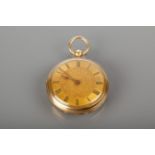 VICTORIAN EIGHTEEN CARAT GOLD FOB WATCH