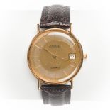 GENTLEMAN'S NINE CARAT GOLD ROAMER WRIST