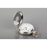 SILVER HALF HUNTER FOB WATCH