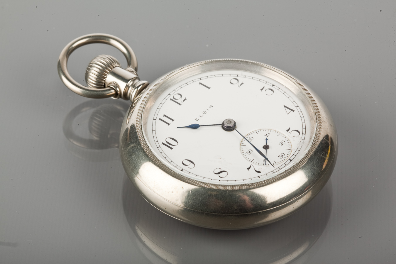 LARGE ELGIN OPEN FACED POCKET WATCH