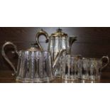 SILVER PLATED FOUR PIECE TEA SERVICE