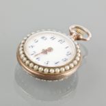 LADY'S ENAMELLED FOB WATCH