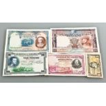 COLLECTION OF SPANISH BANKNOTES