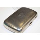 SILVER CIGARETTE CASE
Birmingham marks, machine work body ,