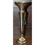 SILVER TRUMPET VASE
Chester marks, makers mark rubbed, 20.