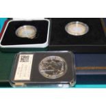 GROUP OF VARIOUS COLLECTIBLE COINS
including a silver proof two pounds coin in fitted case and a
