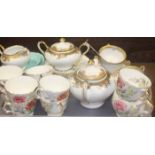 AYNSLEY FLORAL TEA SET
thirty pieces; together Noritake part tea set with four cups, saucers,