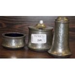 TUDRIC PEWTER MUSTARD POT,