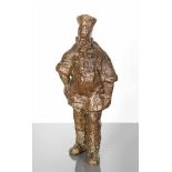 * JENEPHER WENDY ROSS (SCOTTISH b.1937), 
THE CHEF 
patinated resin maquette, signed and dated '