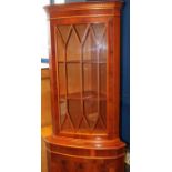 YEW WOOD CORNER CABINET