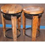 PAIR OF CIRCULAR SIDE TABLES
and a sutherland table