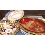 MIXED CERAMICS 
including royal crown derby, Carlton ware rouge royale,