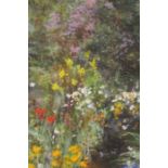 ANDREW MCCLINTOCK (SCOTTISH LATE 20TH CENTURY SCHOOL),
ARTISTS GARDEN III
pastel on paper,