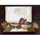 A COLLECTION OF FIVE SINGLE MEDALS
1914-18 Medal awarded to 2157 SJT W. H. Griffin R.