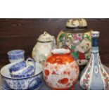 LOT OF MIXED CERAMICS
including Asian examples