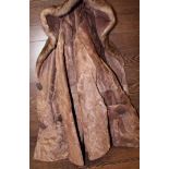 THREE LADIES FUR COATS
including two dyed Musquash and a calf skin with mink collar