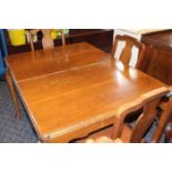 MAHOGANY DINING ROOM SUITE 
comprising of dining table,
