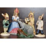 FIVE BUNNYKINS FIGURES
four Royal Doulton, one Beswick,