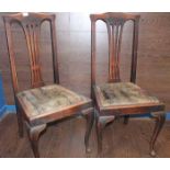 FOUR OAK DINING CHAIRS