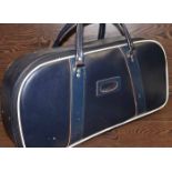 SET OF FOUR LAWN BOWLS
inside fitted blue travel bag,