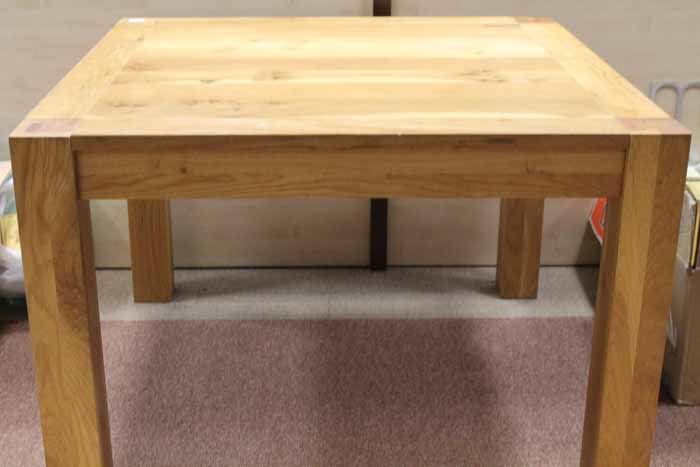 LARGE PINE SQUARE DINING TABLE