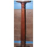 MAHOGANY COLUMN TORCHERE