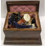 QUANTITY OF WRISTWATCHES
both gentleman's and lady's timepieces in a wooden box