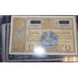 SELECTION OF SCOTTISH BANKNOTES
including a 1966 five pound; together with a 1939, 1955, 1959,