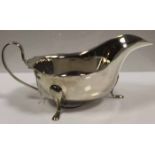 HALLMARKED SILVER SAUCE BOAT
maker Emile Viner,