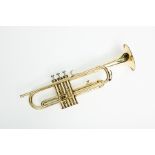 MODERN BRASS JUPITER TRUMPET
lacking mouthpiece, with its case,