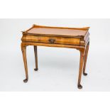 EARLY 19TH CENTURY TRAY TABLE
with one long drawer over four cabriole legs, 75cm high,