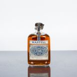 MARTELL VERY OLD PALE Cognac by J & E Martell in flask shaped bottle with clasp seal. Half bottle