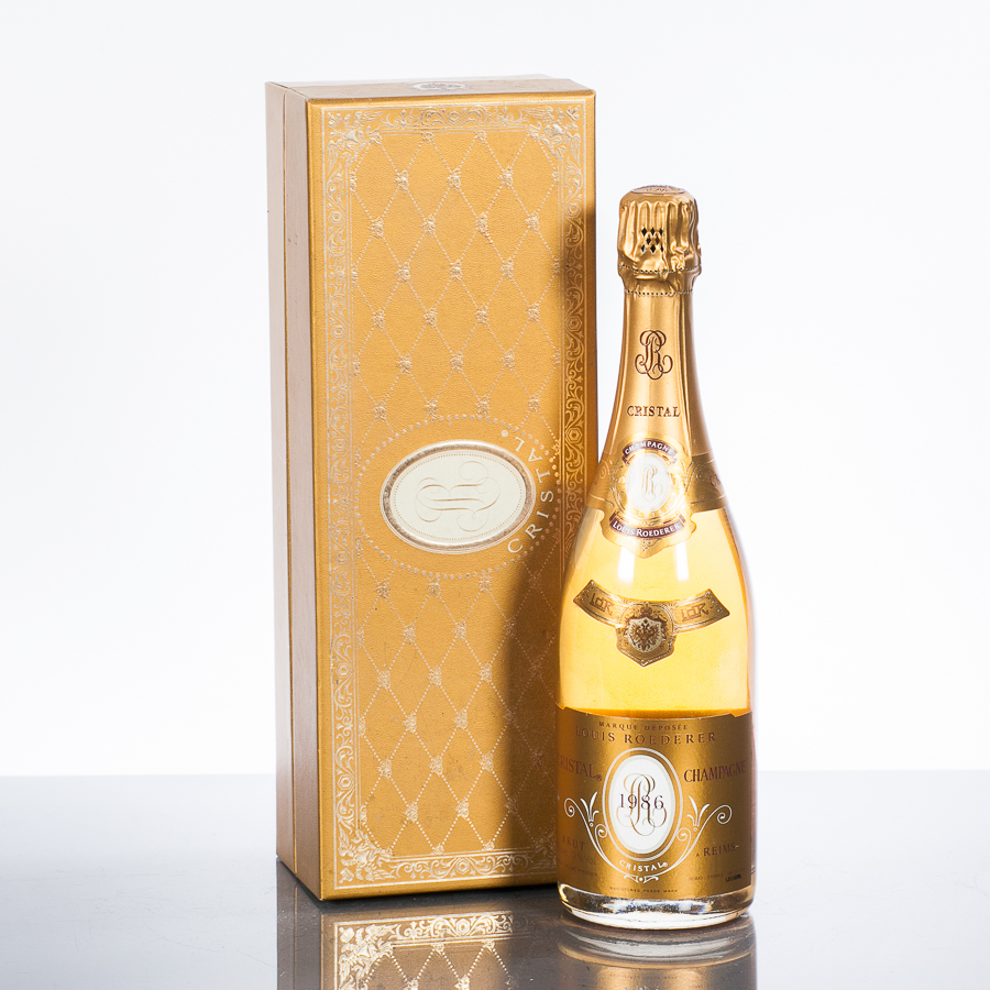 LOUIS ROEDERER CRISTAL CHAMPAGNE 1986 A.C. Champagne. France. 75cl, 12% volume in presentation box.