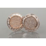 PAIR OF IMPRESSIVE DIAMOND SET CUFF LINKS BY CHATILA
each of circular form and with a central