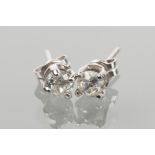 PAIR OF DIAMOND STUD EARRINGS
set with brilliant cut diamonds totalling approximately 0.