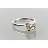 DIAMOND SOLITAIRE RING
the radiant cut stone of approximately 2.