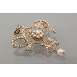 EDWARDIAN PEARL SET HOLBEIN
of openwork form,