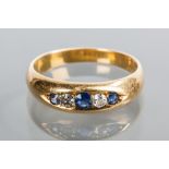 VICTORIAN SAPPHIRE AND DIAMOND RING
the alternating sapphires and diamond in an elliptical section