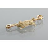 VICTORIAN PIG BAR BROOCH
the pig moulded and with engraved detailing,