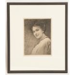 ROBERT WEIR ALLAN RSW RWS NEAC (SCOTTISH 1852 - 1942), 
PORTRAIT OF A WOMAN
etching,