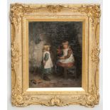 ROBERT GEMMELL HUTCHISON RSA RSW (SCOTTISH 1855 - 1936),
CHILDHOOD HAPPY DAYS
oil on canvas,