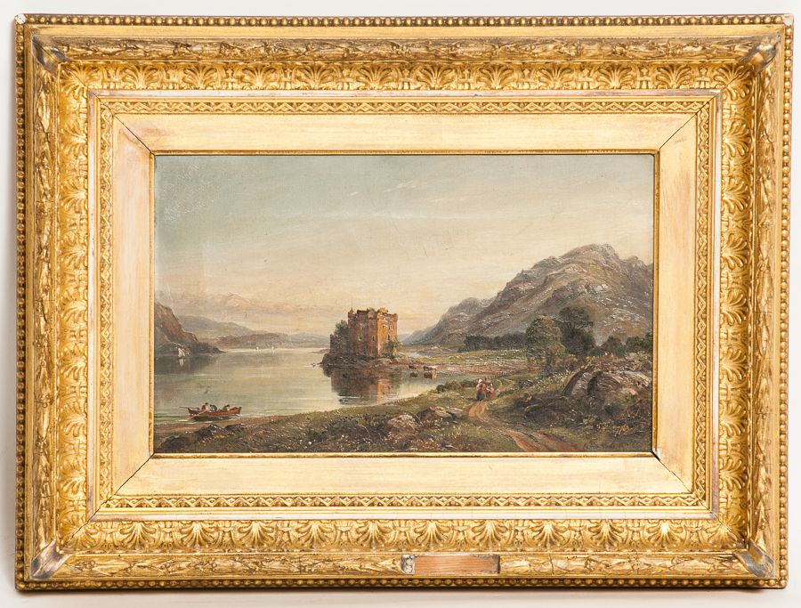 ARTHUR PERIGAL RSA RSW (SCOTTISH 1816 - 1884),
CARRICK CASTLE, LOCH GOIL
oil on canvas, signed,