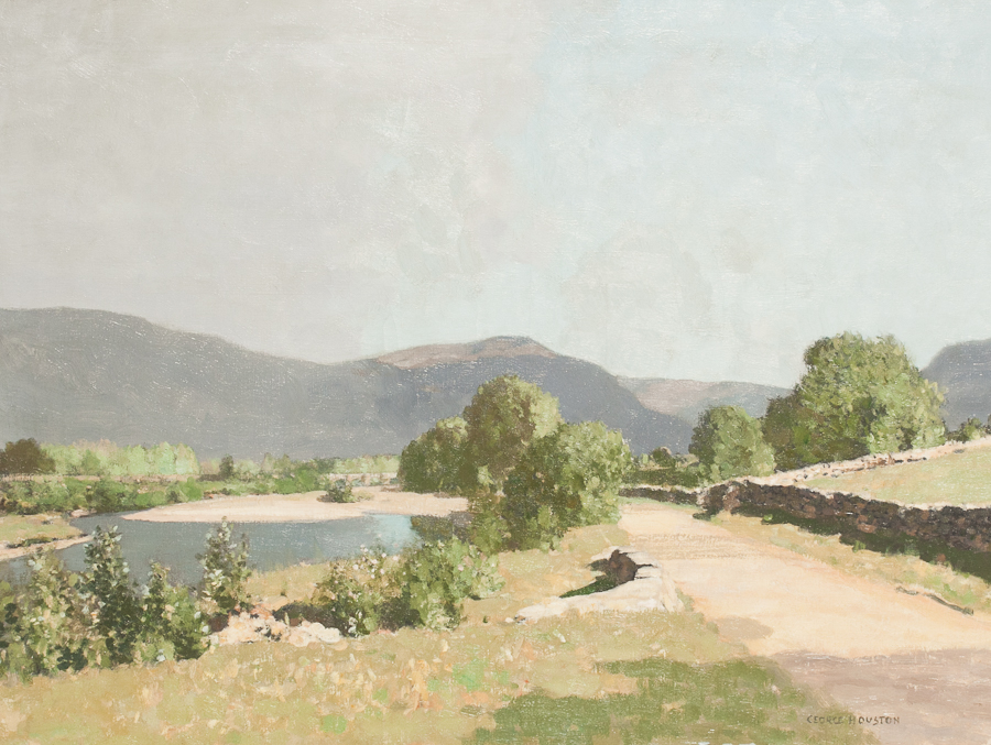 * GEORGE HOUSTON RSA RI RSW (SCOTTISH 1869 - 1947),HEAD OF LOCH FYNE oil on canvas, signed 75cm x - Image 2 of 2