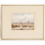 * PATRICK DOWNIE (SCOTTISH 1854 - 1945), 
AILSA CRAIG
watercolour on paper,